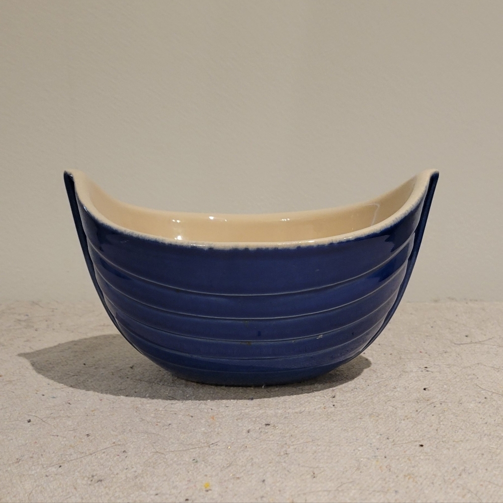 Vintage Ceramic Boat Shaped Bowl